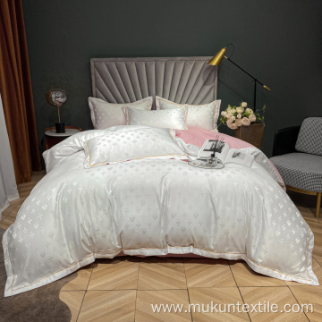 Luxury custom embroidery and jacquard bedding set